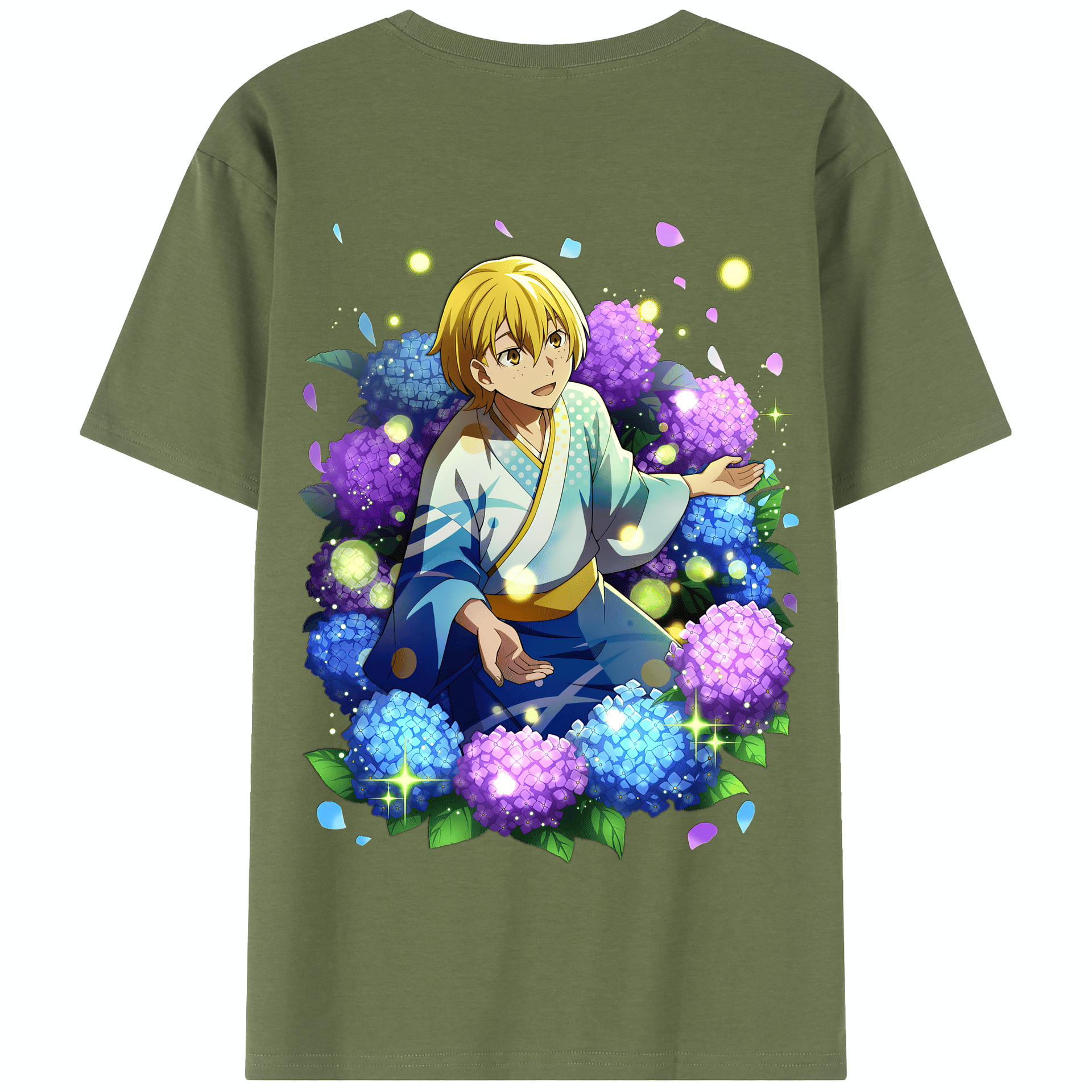 （画像用） 文豪ストレイドッグス Bungo Stray Dogs 綿100％半袖Tシャツ（背面プリント）